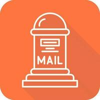 icono de vector de caja de correo