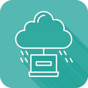 icono de vector de computación en la nube