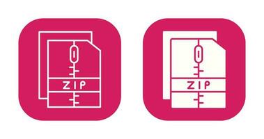 icono de vector de archivo zip