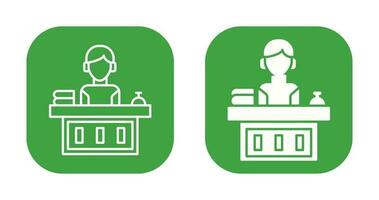 Office Reception Vector Icon