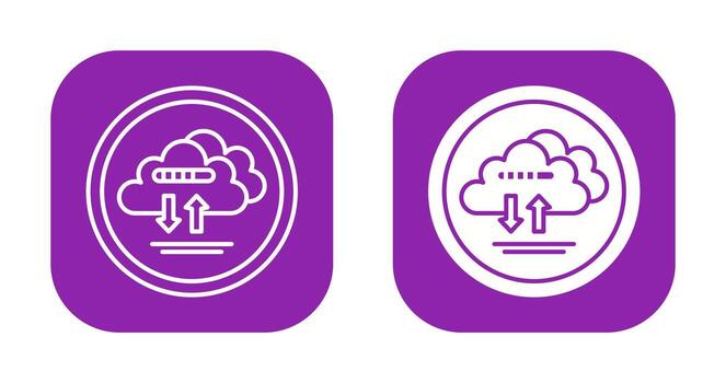 Cloud Data Vector Icon