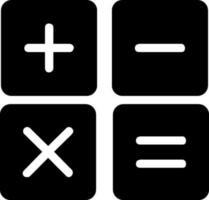 Maths Calculation Sign or Symbols. vector