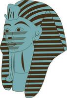 Illustration of a Tutankhamun. vector