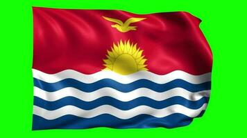 3d vlag animatie van Kiribati video