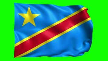 3d drapeau animation de Congo video