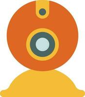 Orange and yellow web camera. vector