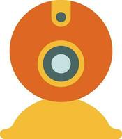 Orange and yellow web camera. vector