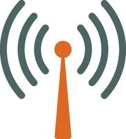 Antenna on white background. vector