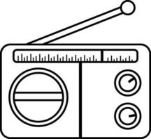 Vector sign or symbol of Radio.