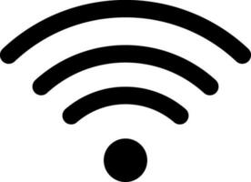 Symbol of wifi on white background. vector