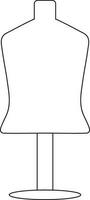 Man mannequin standing. vector