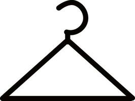 Blank hanger made by black color. vector