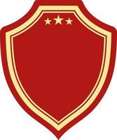 Flat illustration of shield. vector