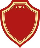 Flat illustration of shield. vector