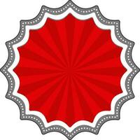 Stylish red frame design. vector
