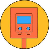 Flat illustration of bus icon. vector