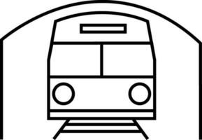 plano estilo ilustración de tren. vector