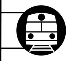 Flat illustration of a train. vector