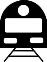 Train in black and white color. vector