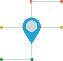 Map pointer directions icon. vector