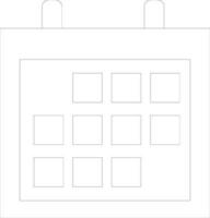 Calendar in flat style. vector