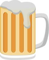 Flat illustration of beer mug. vector