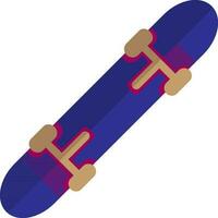 Skateboard in blue color. vector