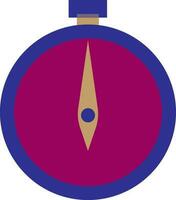 Sport chronometer in pink and blue color. vector