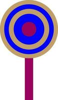 Blue and pink target board. vector
