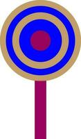 Blue and pink target board. vector