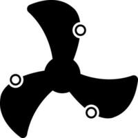 Black of three spinner set for air concept. vector