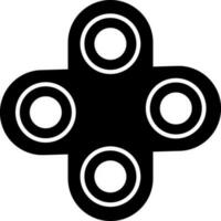Four arms of spinner gadget in isolated. vector