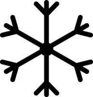 Silhouette style of snowflake in spinner concept with out line. vector