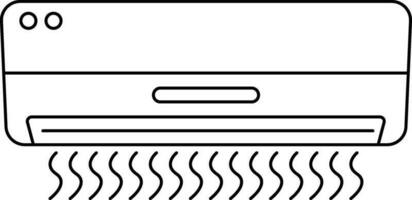 Flat style modern air conditioner. vector