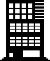 Flat style illustration of building. vector