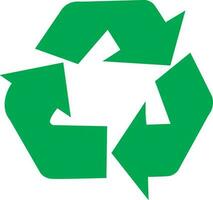 Green recycle symbol icon. vector