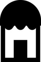 Isolated store icon in flat style. vector
