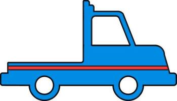 Illustration of truck in flat style. vector