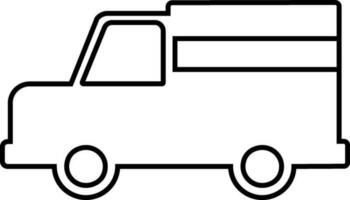 Isolated flat illustration of truck. vector