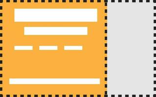 Vector coupon sign or symbol in flat style.