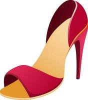 Beautiful woman high heel. vector