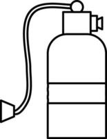 Fire Extinguisher icon in flat style. vector