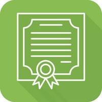 icono de vector de certificado