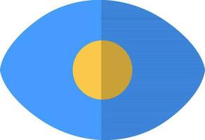 Security Eye icon in blue color. vector