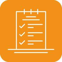 Booking CheckList Vector Icon