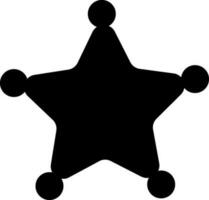 Locker handle icon in star shape. vector