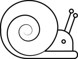 Character of a snail. vector
