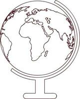 Flat illustration of World Globe. vector