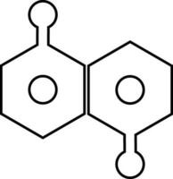 Flat style molecule icon. vector