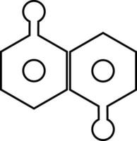 Flat style molecule icon. vector